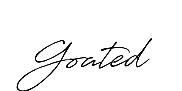 Make a beautiful signature design for name Goated. With this signature (Antro_Vectra_Bolder) style, you can create a handwritten signature for free. Goated signature style 7 images and pictures png