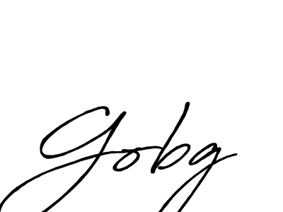 Make a beautiful signature design for name Gobg. With this signature (Antro_Vectra_Bolder) style, you can create a handwritten signature for free. Gobg signature style 7 images and pictures png