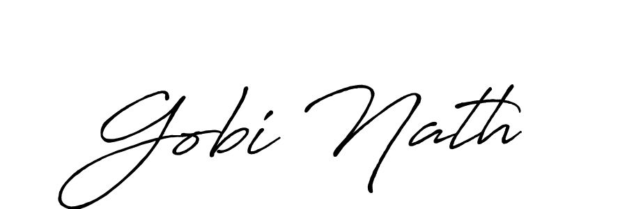 Also we have Gobi Nath name is the best signature style. Create professional handwritten signature collection using Antro_Vectra_Bolder autograph style. Gobi Nath signature style 7 images and pictures png