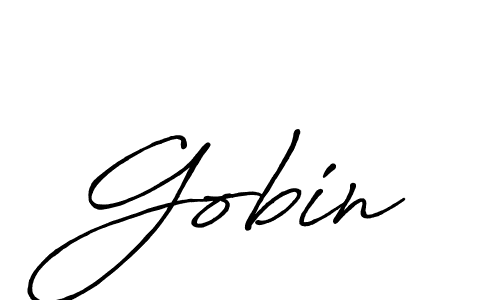 Also You can easily find your signature by using the search form. We will create Gobin name handwritten signature images for you free of cost using Antro_Vectra_Bolder sign style. Gobin signature style 7 images and pictures png