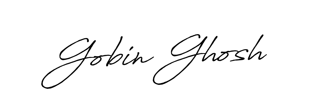 Design your own signature with our free online signature maker. With this signature software, you can create a handwritten (Antro_Vectra_Bolder) signature for name Gobin Ghosh. Gobin Ghosh signature style 7 images and pictures png