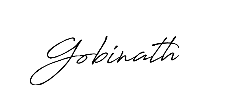 Gobinath stylish signature style. Best Handwritten Sign (Antro_Vectra_Bolder) for my name. Handwritten Signature Collection Ideas for my name Gobinath. Gobinath signature style 7 images and pictures png