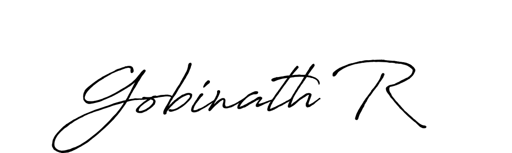 Create a beautiful signature design for name Gobinath R. With this signature (Antro_Vectra_Bolder) fonts, you can make a handwritten signature for free. Gobinath R signature style 7 images and pictures png