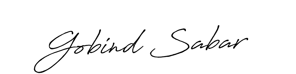 How to make Gobind Sabar signature? Antro_Vectra_Bolder is a professional autograph style. Create handwritten signature for Gobind Sabar name. Gobind Sabar signature style 7 images and pictures png