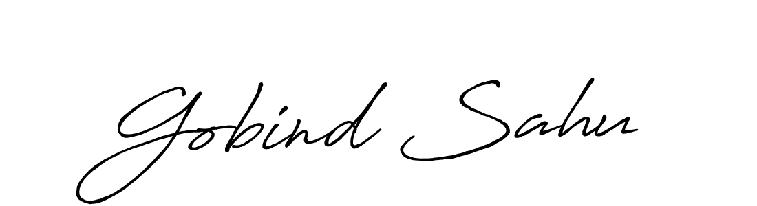 Make a beautiful signature design for name Gobind Sahu. Use this online signature maker to create a handwritten signature for free. Gobind Sahu signature style 7 images and pictures png