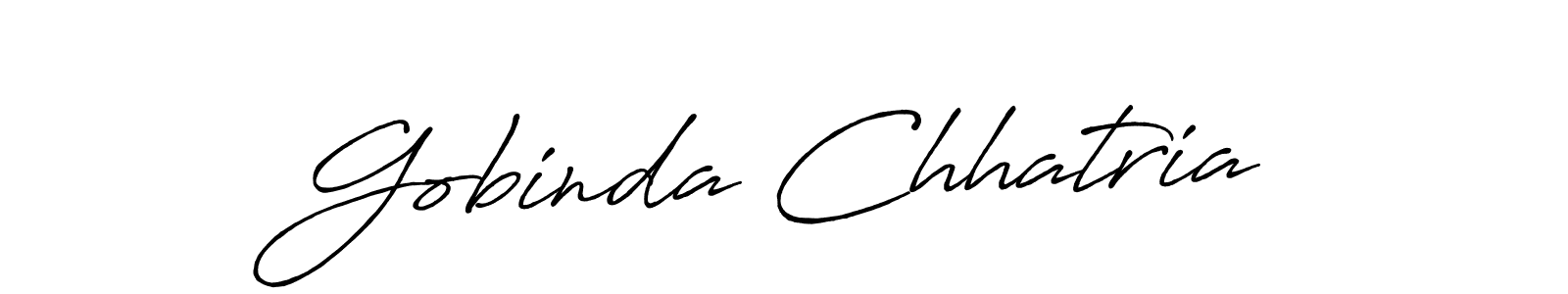 Antro_Vectra_Bolder is a professional signature style that is perfect for those who want to add a touch of class to their signature. It is also a great choice for those who want to make their signature more unique. Get Gobinda Chhatria name to fancy signature for free. Gobinda Chhatria signature style 7 images and pictures png