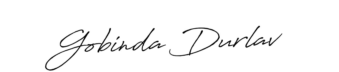 Gobinda Durlav stylish signature style. Best Handwritten Sign (Antro_Vectra_Bolder) for my name. Handwritten Signature Collection Ideas for my name Gobinda Durlav. Gobinda Durlav signature style 7 images and pictures png