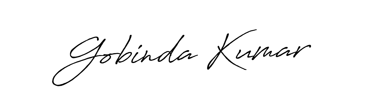 Gobinda Kumar stylish signature style. Best Handwritten Sign (Antro_Vectra_Bolder) for my name. Handwritten Signature Collection Ideas for my name Gobinda Kumar. Gobinda Kumar signature style 7 images and pictures png