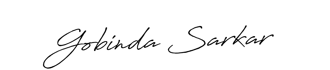 Make a short Gobinda Sarkar signature style. Manage your documents anywhere anytime using Antro_Vectra_Bolder. Create and add eSignatures, submit forms, share and send files easily. Gobinda Sarkar signature style 7 images and pictures png