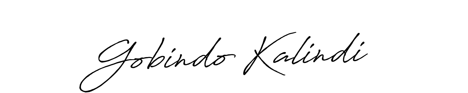 Make a beautiful signature design for name Gobindo Kalindi. With this signature (Antro_Vectra_Bolder) style, you can create a handwritten signature for free. Gobindo Kalindi signature style 7 images and pictures png
