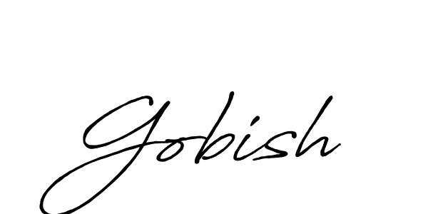 Make a beautiful signature design for name Gobish. Use this online signature maker to create a handwritten signature for free. Gobish signature style 7 images and pictures png