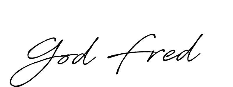 Use a signature maker to create a handwritten signature online. With this signature software, you can design (Antro_Vectra_Bolder) your own signature for name God Fred. God Fred signature style 7 images and pictures png