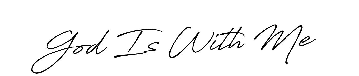 Similarly Antro_Vectra_Bolder is the best handwritten signature design. Signature creator online .You can use it as an online autograph creator for name God Is With Me. God Is With Me signature style 7 images and pictures png