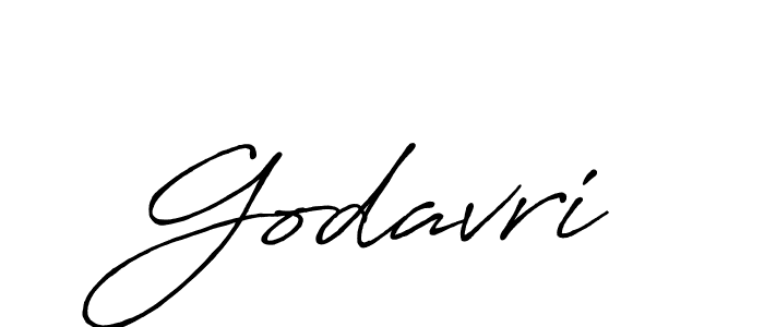 How to make Godavri name signature. Use Antro_Vectra_Bolder style for creating short signs online. This is the latest handwritten sign. Godavri signature style 7 images and pictures png