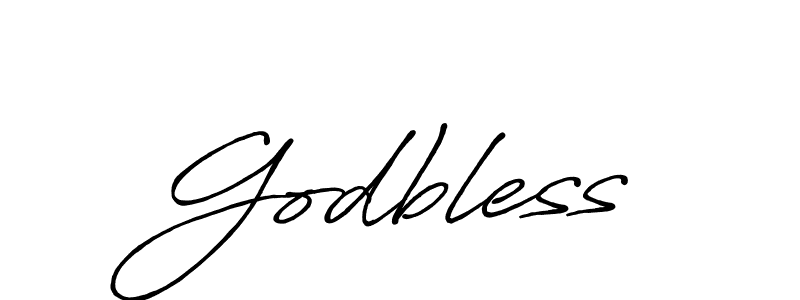 How to make Godbless signature? Antro_Vectra_Bolder is a professional autograph style. Create handwritten signature for Godbless name. Godbless signature style 7 images and pictures png
