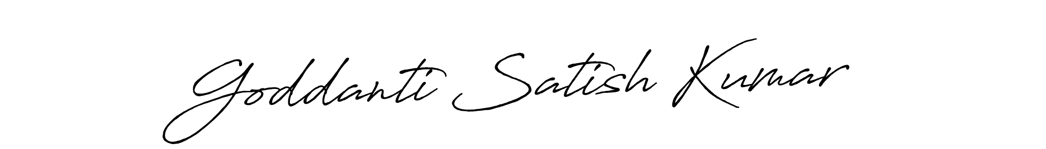 Antro_Vectra_Bolder is a professional signature style that is perfect for those who want to add a touch of class to their signature. It is also a great choice for those who want to make their signature more unique. Get Goddanti Satish Kumar name to fancy signature for free. Goddanti Satish Kumar signature style 7 images and pictures png