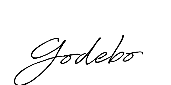 Also we have Godebo name is the best signature style. Create professional handwritten signature collection using Antro_Vectra_Bolder autograph style. Godebo signature style 7 images and pictures png