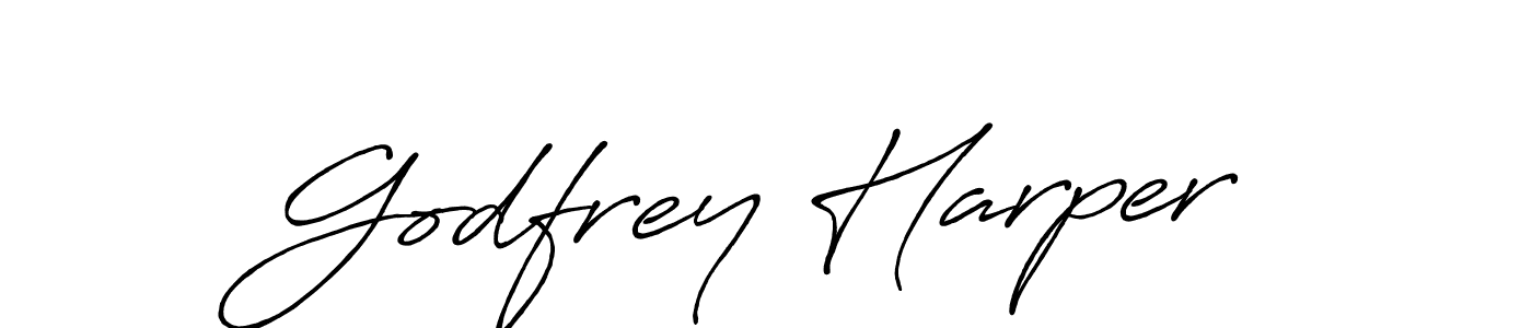 The best way (Antro_Vectra_Bolder) to make a short signature is to pick only two or three words in your name. The name Godfrey Harper include a total of six letters. For converting this name. Godfrey Harper signature style 7 images and pictures png