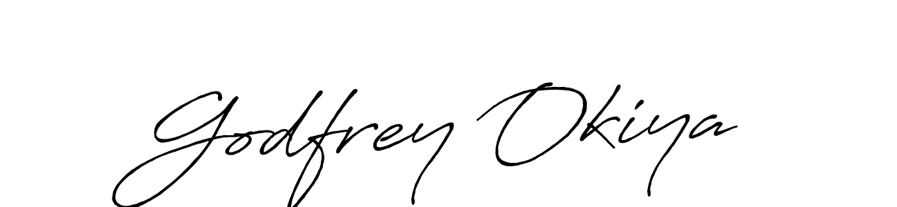 You should practise on your own different ways (Antro_Vectra_Bolder) to write your name (Godfrey Okiya) in signature. don't let someone else do it for you. Godfrey Okiya signature style 7 images and pictures png