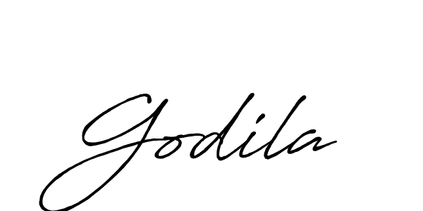 How to make Godila signature? Antro_Vectra_Bolder is a professional autograph style. Create handwritten signature for Godila name. Godila signature style 7 images and pictures png