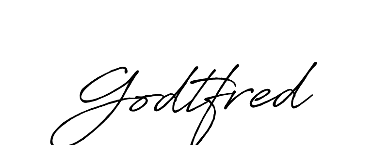 Design your own signature with our free online signature maker. With this signature software, you can create a handwritten (Antro_Vectra_Bolder) signature for name Godtfred. Godtfred signature style 7 images and pictures png