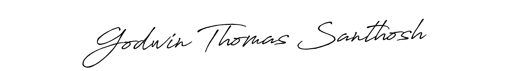 Make a beautiful signature design for name Godwin Thomas Santhosh. With this signature (Antro_Vectra_Bolder) style, you can create a handwritten signature for free. Godwin Thomas Santhosh signature style 7 images and pictures png