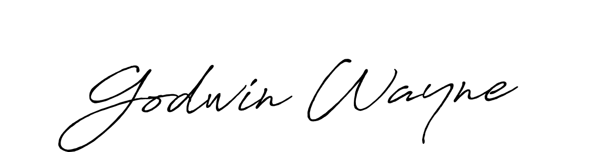 Also You can easily find your signature by using the search form. We will create Godwin Wayne name handwritten signature images for you free of cost using Antro_Vectra_Bolder sign style. Godwin Wayne signature style 7 images and pictures png