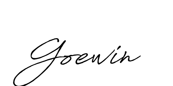 Make a beautiful signature design for name Goewin. With this signature (Antro_Vectra_Bolder) style, you can create a handwritten signature for free. Goewin signature style 7 images and pictures png