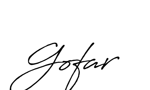 Also we have Gofar name is the best signature style. Create professional handwritten signature collection using Antro_Vectra_Bolder autograph style. Gofar signature style 7 images and pictures png