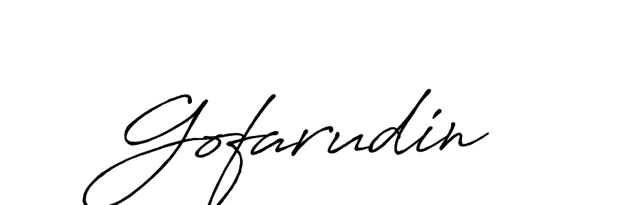 Gofarudin stylish signature style. Best Handwritten Sign (Antro_Vectra_Bolder) for my name. Handwritten Signature Collection Ideas for my name Gofarudin. Gofarudin signature style 7 images and pictures png