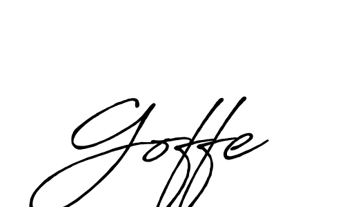 Also we have Goffe name is the best signature style. Create professional handwritten signature collection using Antro_Vectra_Bolder autograph style. Goffe signature style 7 images and pictures png