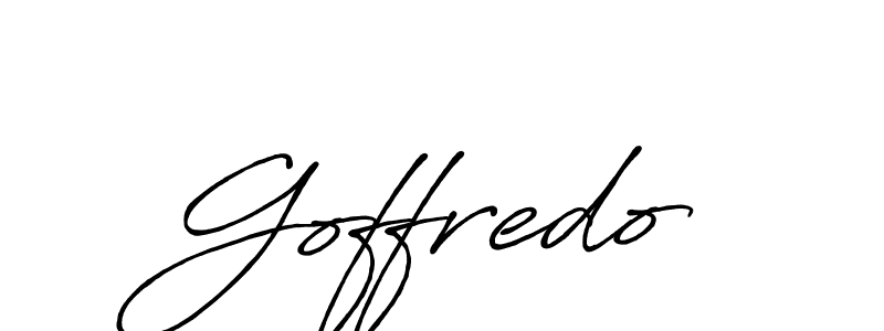 Design your own signature with our free online signature maker. With this signature software, you can create a handwritten (Antro_Vectra_Bolder) signature for name Goffredo. Goffredo signature style 7 images and pictures png