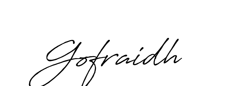 Also You can easily find your signature by using the search form. We will create Gofraidh name handwritten signature images for you free of cost using Antro_Vectra_Bolder sign style. Gofraidh signature style 7 images and pictures png