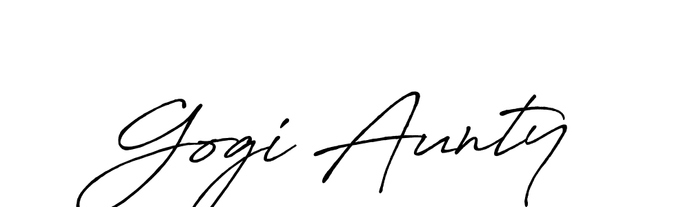 The best way (Antro_Vectra_Bolder) to make a short signature is to pick only two or three words in your name. The name Gogi Aunty include a total of six letters. For converting this name. Gogi Aunty signature style 7 images and pictures png