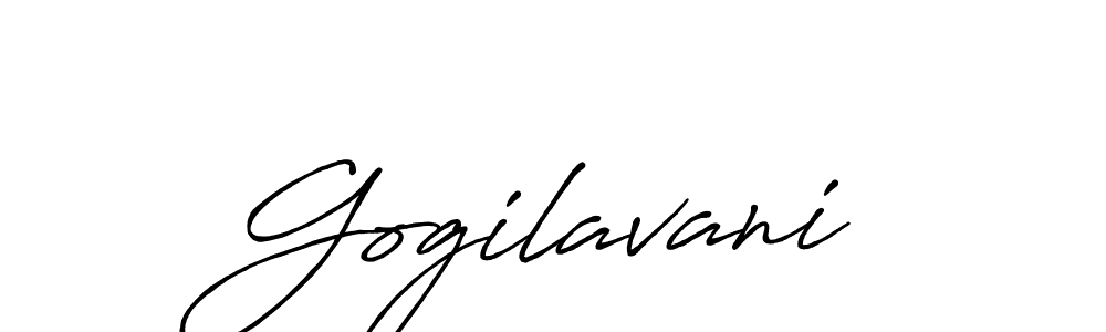 Gogilavani stylish signature style. Best Handwritten Sign (Antro_Vectra_Bolder) for my name. Handwritten Signature Collection Ideas for my name Gogilavani. Gogilavani signature style 7 images and pictures png