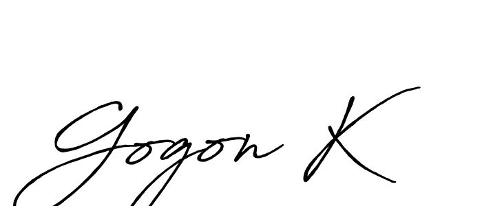 You can use this online signature creator to create a handwritten signature for the name Gogon K. This is the best online autograph maker. Gogon K signature style 7 images and pictures png