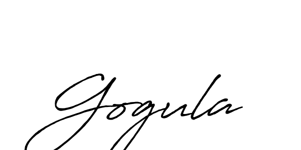 Gogula stylish signature style. Best Handwritten Sign (Antro_Vectra_Bolder) for my name. Handwritten Signature Collection Ideas for my name Gogula. Gogula signature style 7 images and pictures png