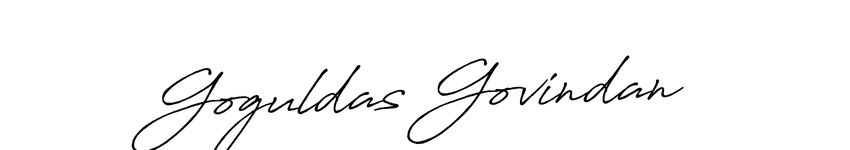 Make a short Goguldas Govindan signature style. Manage your documents anywhere anytime using Antro_Vectra_Bolder. Create and add eSignatures, submit forms, share and send files easily. Goguldas Govindan signature style 7 images and pictures png