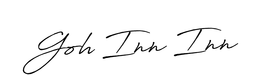 How to make Goh Inn Inn signature? Antro_Vectra_Bolder is a professional autograph style. Create handwritten signature for Goh Inn Inn name. Goh Inn Inn signature style 7 images and pictures png