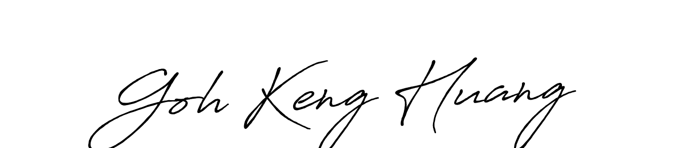 Design your own signature with our free online signature maker. With this signature software, you can create a handwritten (Antro_Vectra_Bolder) signature for name Goh Keng Huang. Goh Keng Huang signature style 7 images and pictures png