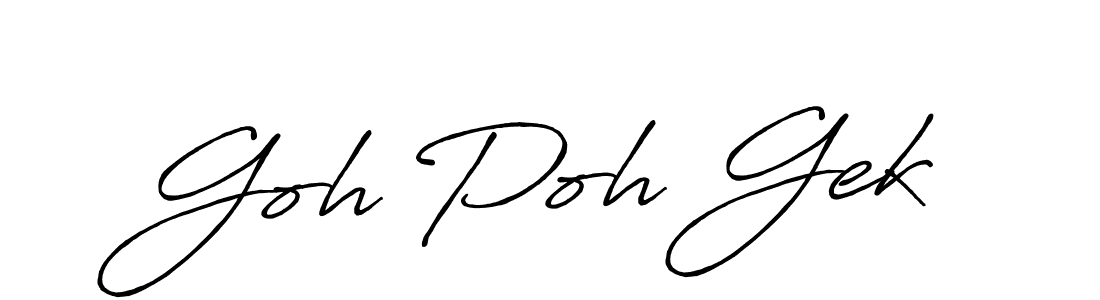 Design your own signature with our free online signature maker. With this signature software, you can create a handwritten (Antro_Vectra_Bolder) signature for name Goh Poh Gek. Goh Poh Gek signature style 7 images and pictures png