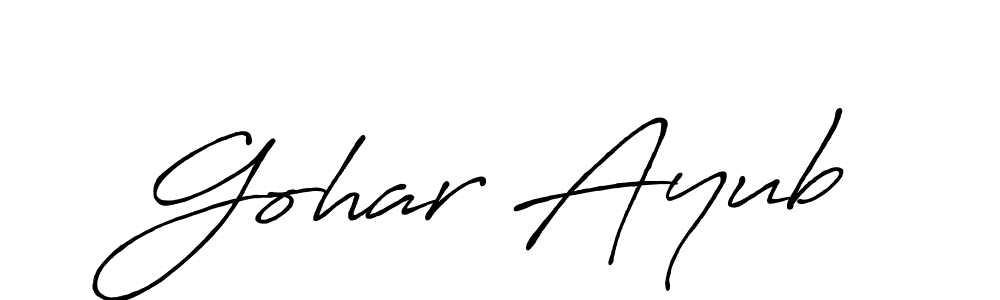 Antro_Vectra_Bolder is a professional signature style that is perfect for those who want to add a touch of class to their signature. It is also a great choice for those who want to make their signature more unique. Get Gohar Ayub name to fancy signature for free. Gohar Ayub signature style 7 images and pictures png