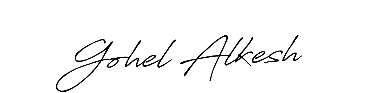 This is the best signature style for the Gohel Alkesh name. Also you like these signature font (Antro_Vectra_Bolder). Mix name signature. Gohel Alkesh signature style 7 images and pictures png