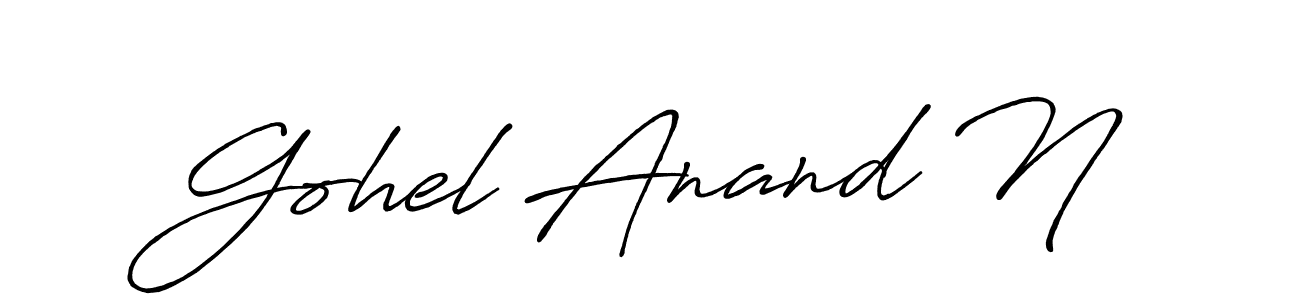 It looks lik you need a new signature style for name Gohel Anand N. Design unique handwritten (Antro_Vectra_Bolder) signature with our free signature maker in just a few clicks. Gohel Anand N signature style 7 images and pictures png