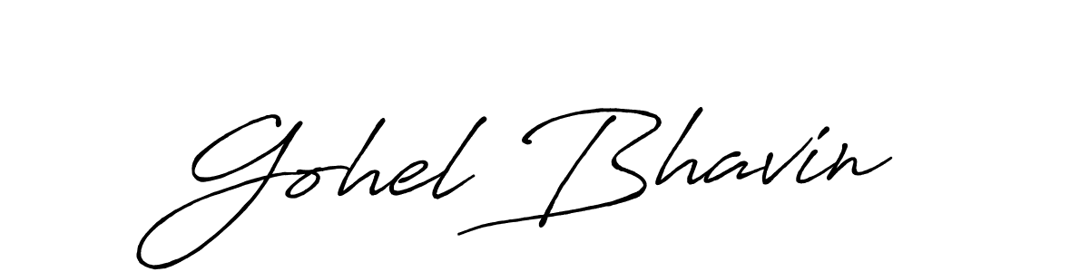 Best and Professional Signature Style for Gohel Bhavin. Antro_Vectra_Bolder Best Signature Style Collection. Gohel Bhavin signature style 7 images and pictures png