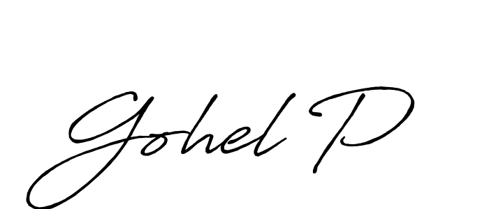 Similarly Antro_Vectra_Bolder is the best handwritten signature design. Signature creator online .You can use it as an online autograph creator for name Gohel P. Gohel P signature style 7 images and pictures png