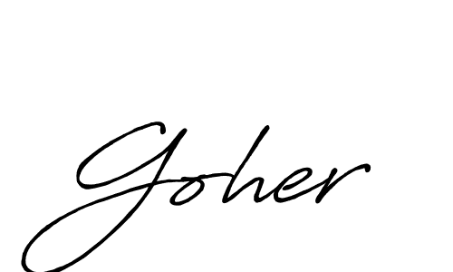 How to Draw Goher signature style? Antro_Vectra_Bolder is a latest design signature styles for name Goher. Goher signature style 7 images and pictures png