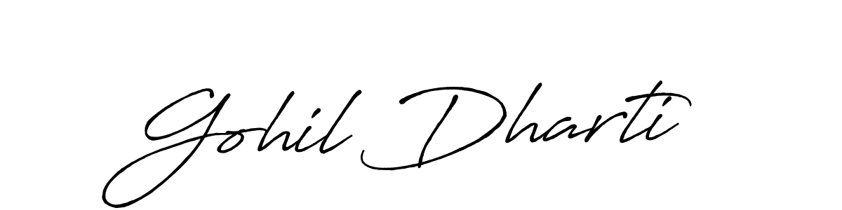 You can use this online signature creator to create a handwritten signature for the name Gohil Dharti. This is the best online autograph maker. Gohil Dharti signature style 7 images and pictures png