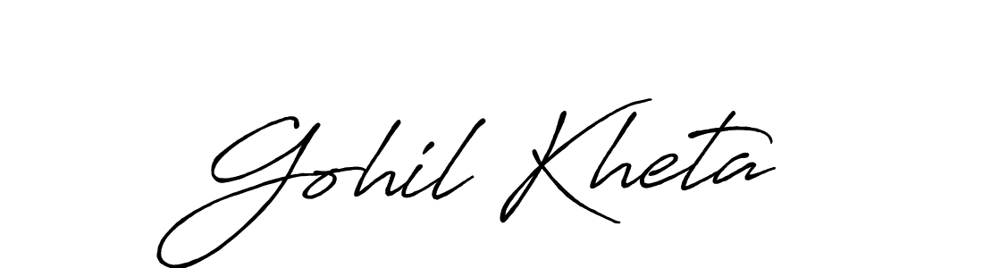 This is the best signature style for the Gohil Kheta name. Also you like these signature font (Antro_Vectra_Bolder). Mix name signature. Gohil Kheta signature style 7 images and pictures png