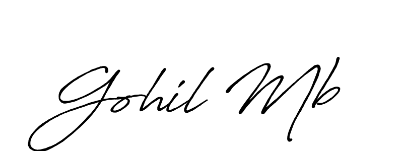 Similarly Antro_Vectra_Bolder is the best handwritten signature design. Signature creator online .You can use it as an online autograph creator for name Gohil Mb. Gohil Mb signature style 7 images and pictures png